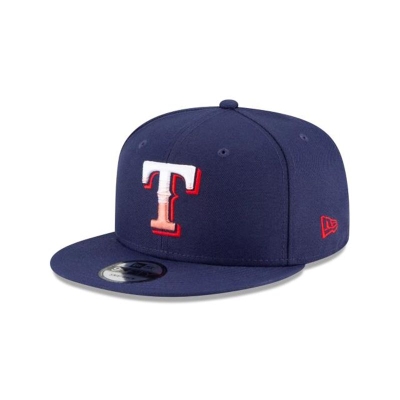 Blue Texas Rangers Hat - New Era MLB Americana Fade 9FIFTY Snapback Caps USA3840625